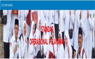 Standar Operasional pelayanan