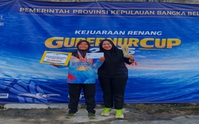 Ainun Gita Syakira Raih The Best Swimmer KU 3 di Gubernur Cup Bangka Belitung 2026